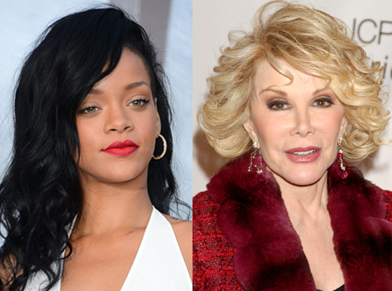 Rihanna, Joan Rivers Rihanna, Joan Rivers